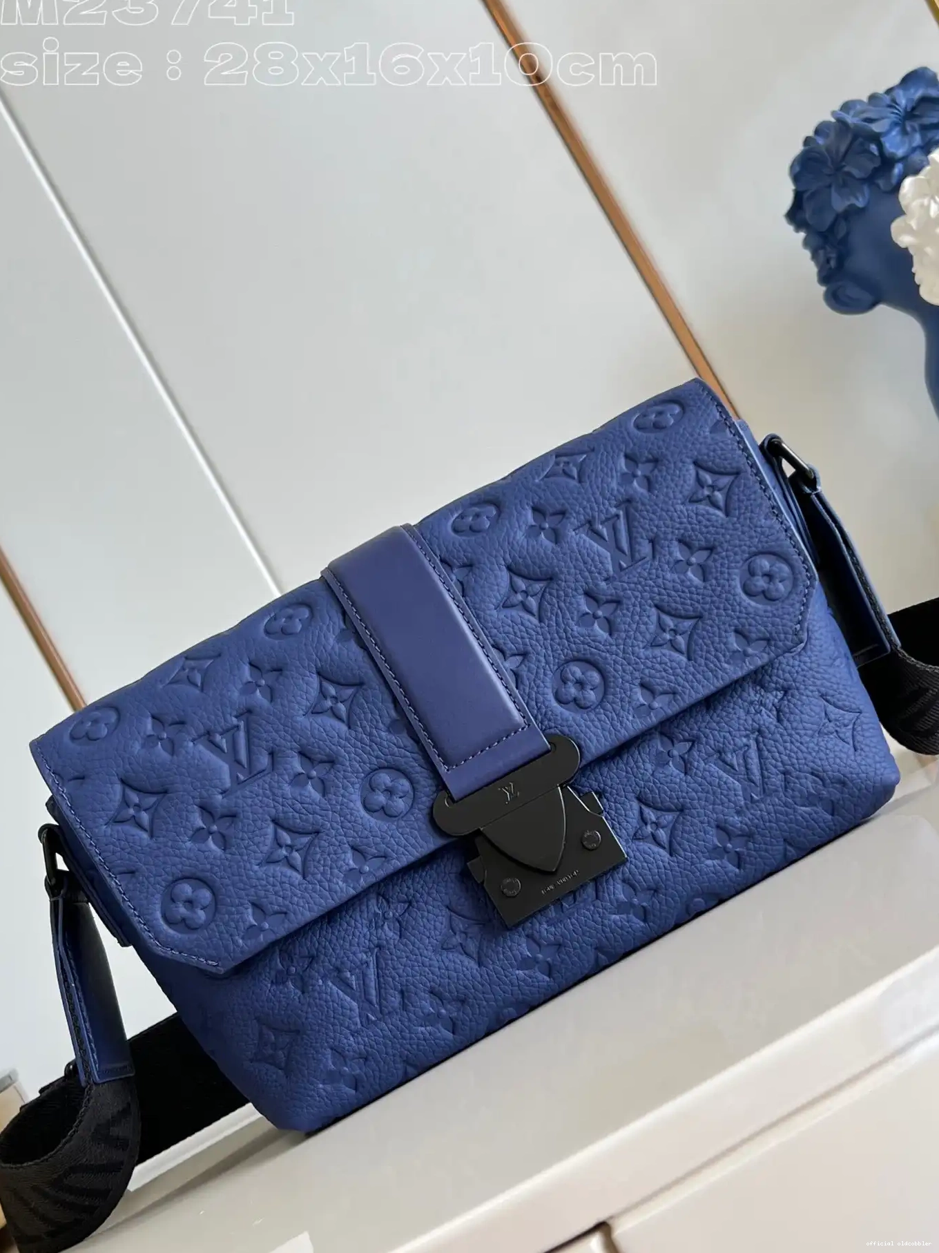Official oldcobbler VUITTON S-Cape LOUIS Messenger-28*16*10cm 0523